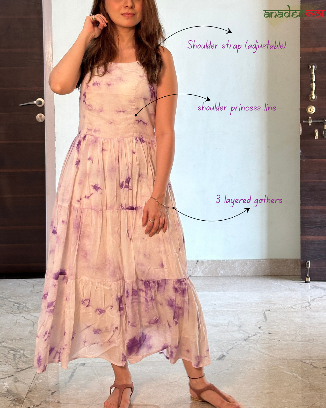 Lavender Drift Maxi Dress