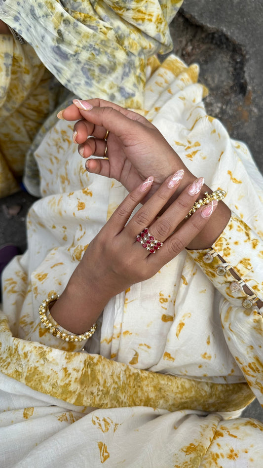 Golden Blush Organic Saree