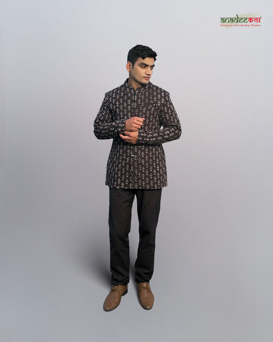 Rustic black blazer