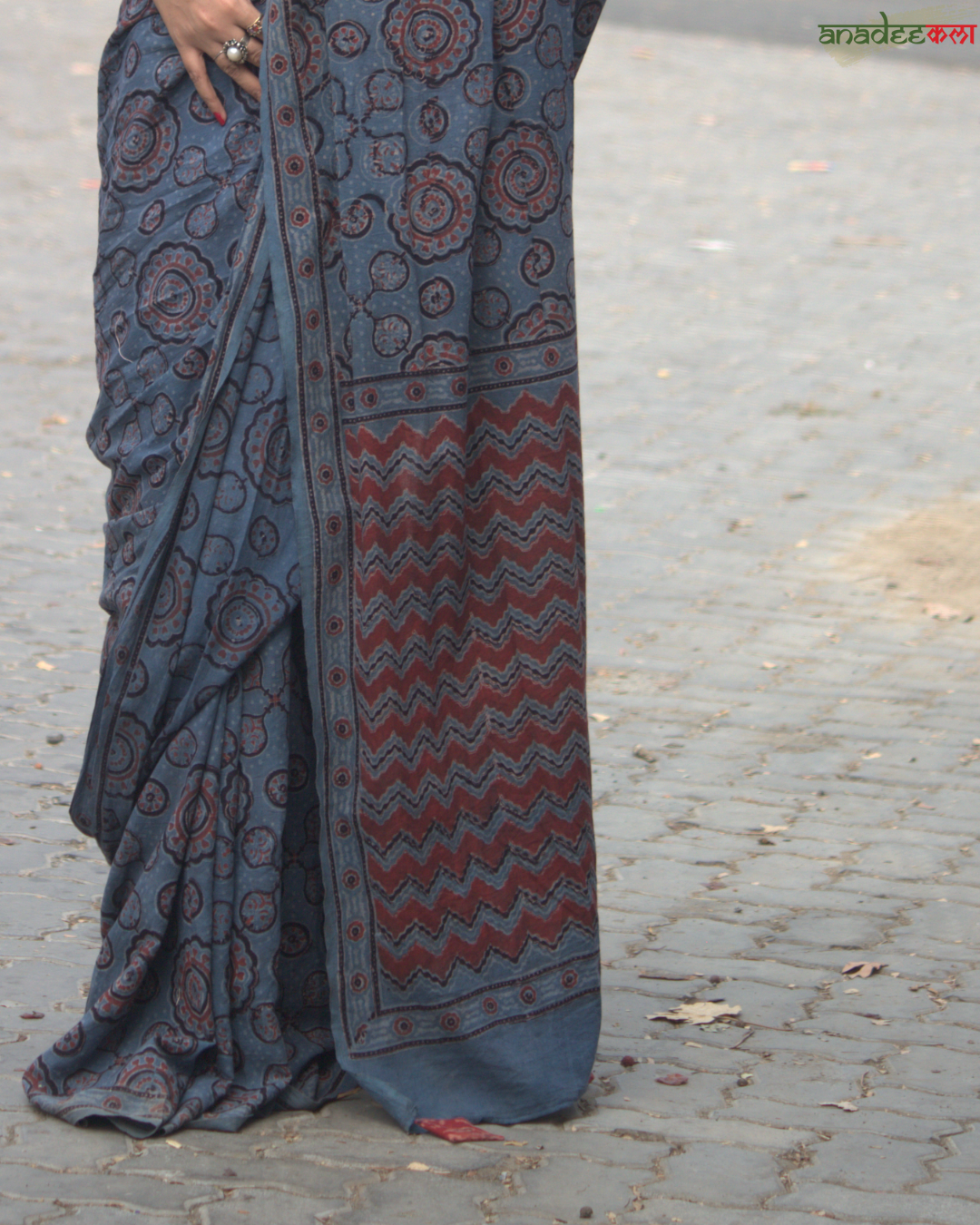 Ajrakh Galaxy Saree