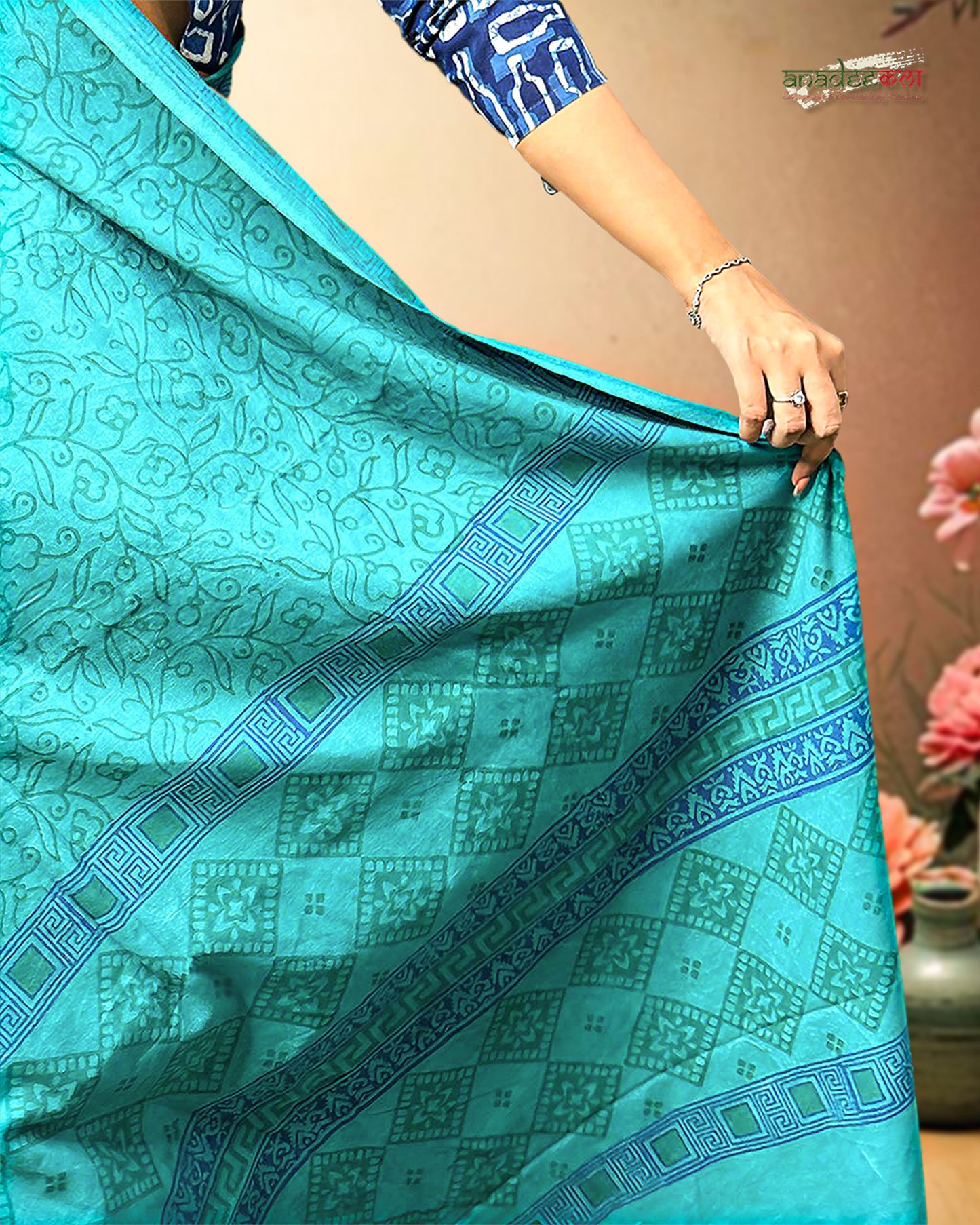 Ocean Mist Saree