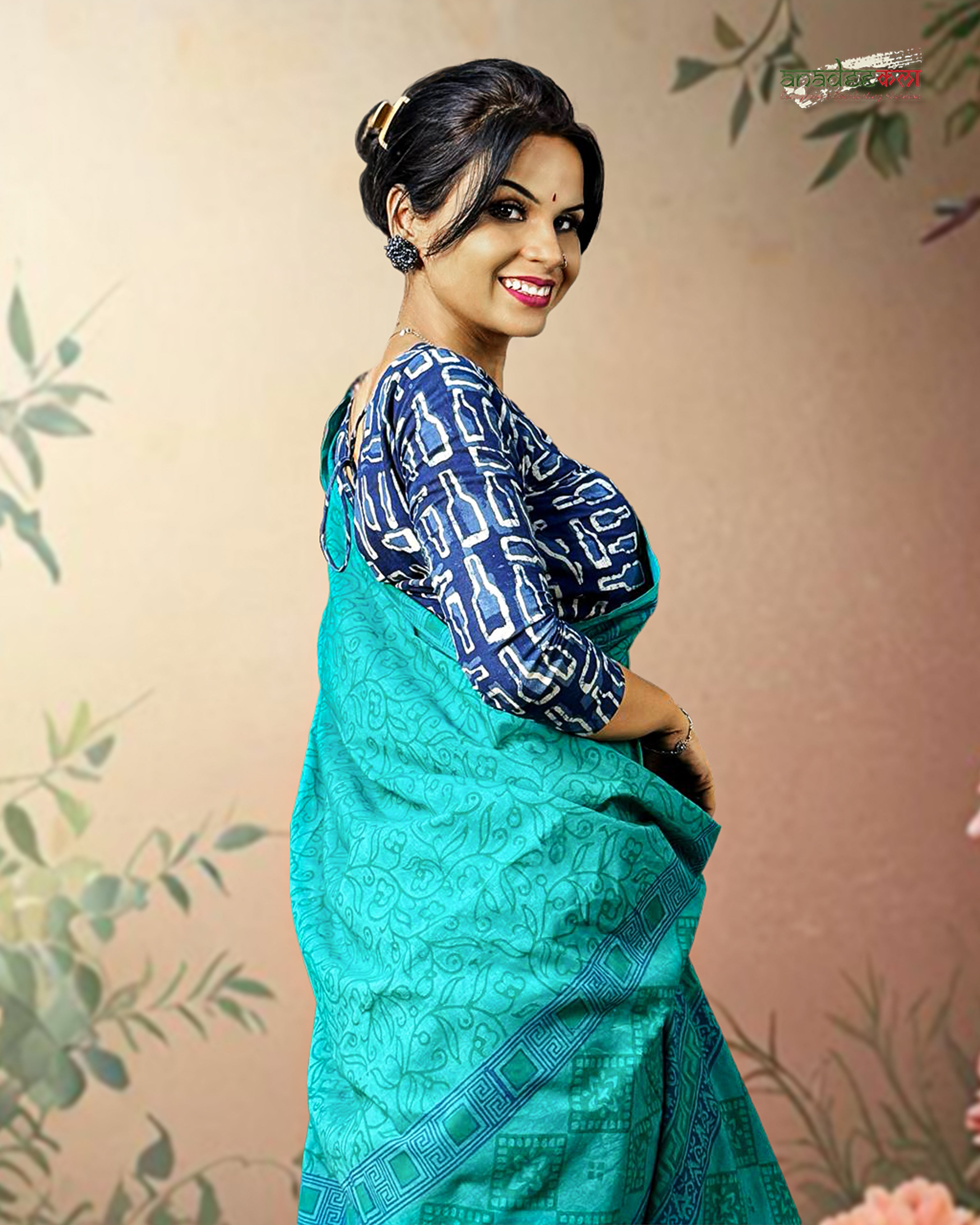 Ocean Mist Saree