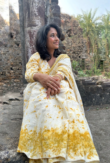 Golden Blush Organic Saree