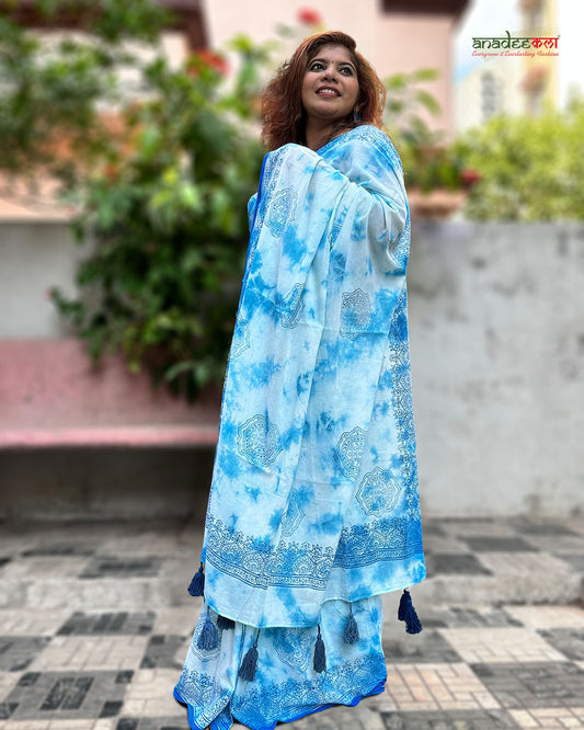 Dreamy Sky Saree