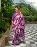 Lavender Horizons - Tie-Dye Saree